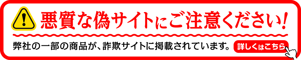 悪質な詐欺サイトにご注意ください！