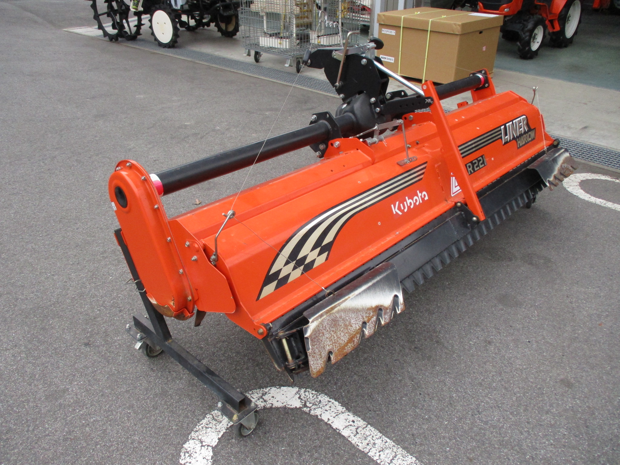 コバシ 代掻きハロー PLR221-B 作業幅2.2m クボタBヒッチ 1本物
