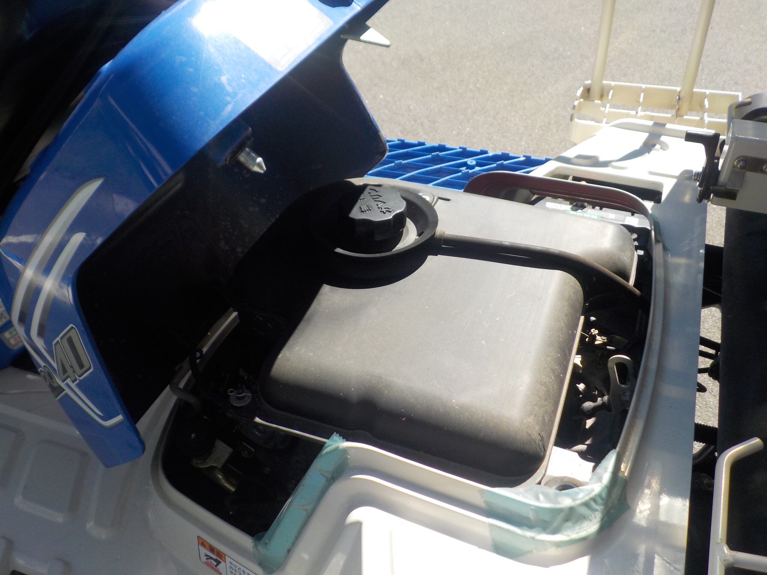 ヰセキ 田植機 RPQ40DGLF 8.7ps 4条植 ロータリ パワステ セル